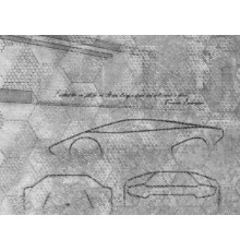 Панно Zambaiti Parati Lamborghini II 90056, 3,30×3,00 м, винил на флизелине