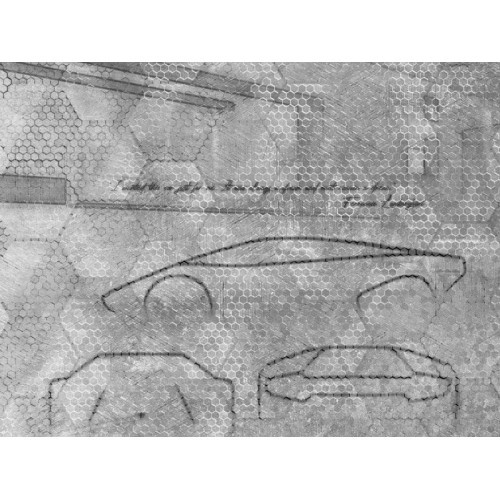 Панно Zambaiti Parati Lamborghini II 90056, 3,30×3,00 м, винил на флизелине