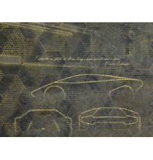 Панно Zambaiti Parati Lamborghini II 90057, 3,30×3,00 м, винил на флизелине