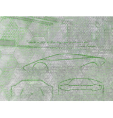 Панно Zambaiti Parati Lamborghini II 90058, 3,30×3,00 м, винил на флизелине