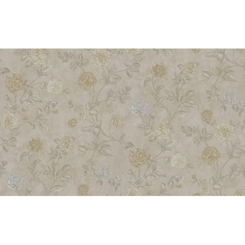 Обои Zambaiti Parati Satin Flowers IV Z66803, 10,05×0,53 м, винил на флизелине