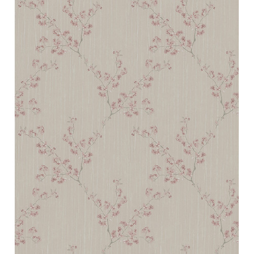 Обои Zambaiti Parati Satin Flowers IV Z66833, 10,05×0,53 м, винил на флизелине