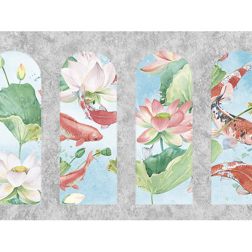 Панно Zambaiti Parati Satin Flowers IV Z66868, 5,10×3,00 м, винил на флизелине