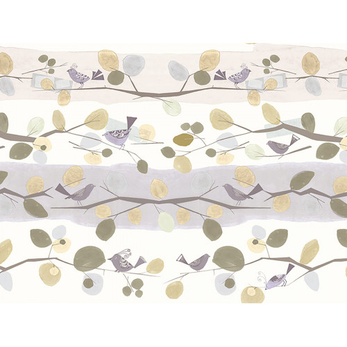 Панно Zambaiti Parati Satin Flowers IV Z66891, 5,10×3,00 м, винил на флизелине